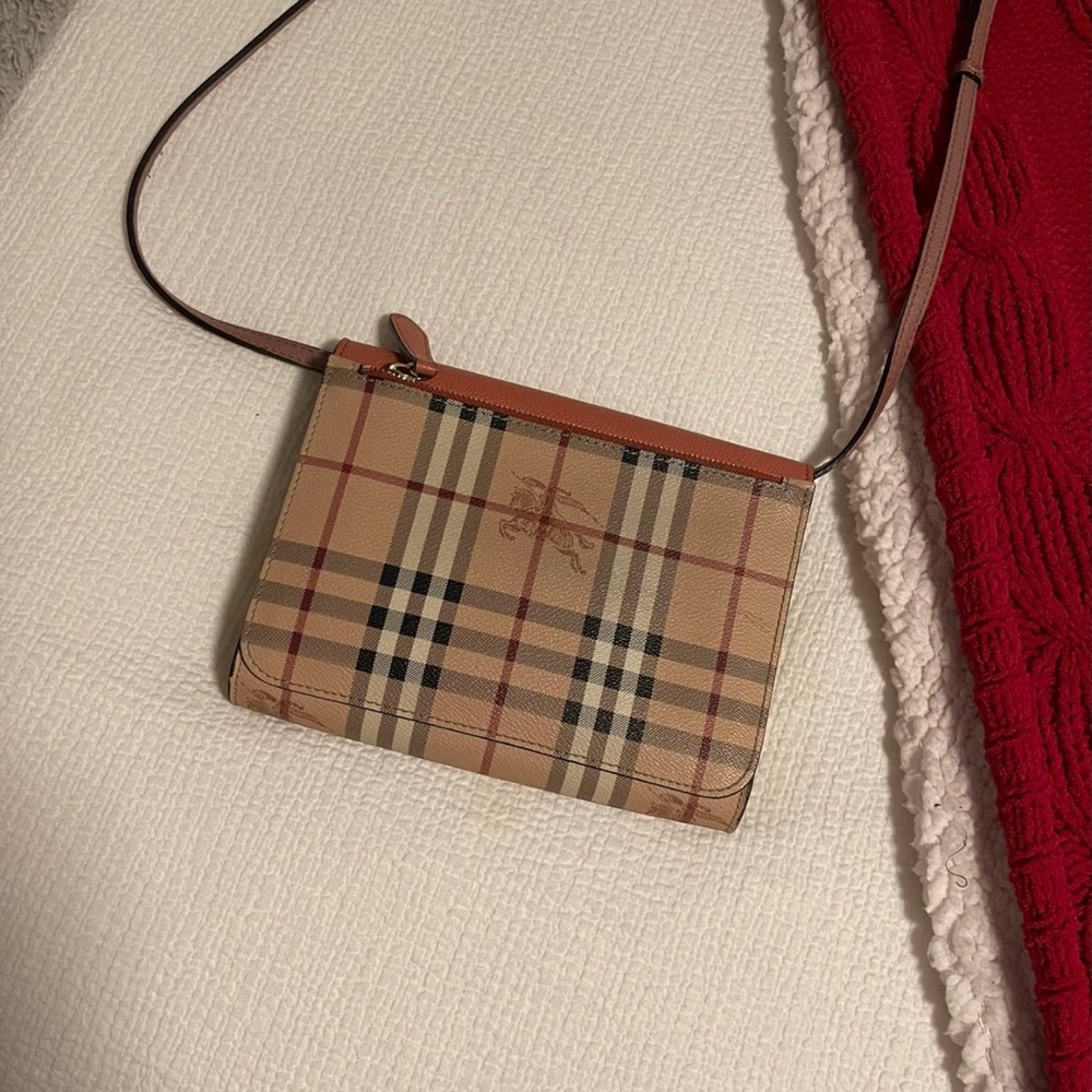 Pink Burberry cross body bag REAL